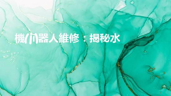 機(jī)器人維修：揭秘水道機(jī)器人的神奇技術(shù)，你真的了解它們嗎？